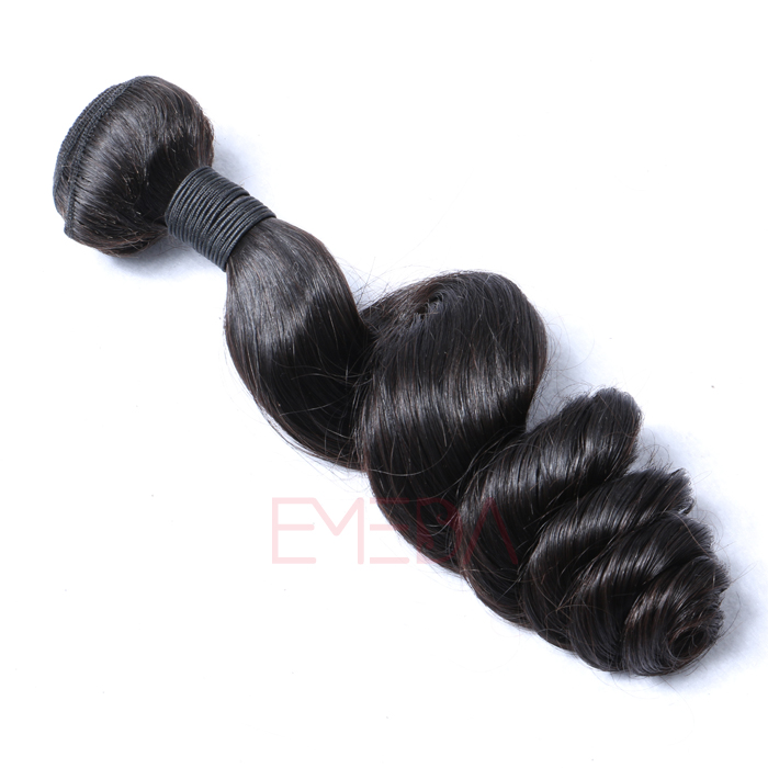 EMEDA Loose wave human hair weft Brazilian Virgin Hair extension HW057